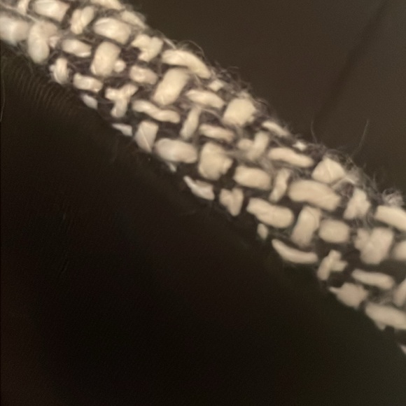 Caché Vintage Black Asymmetrical Double Breasted Short Jacket w/ Unique Trim - Picture 3 of 9